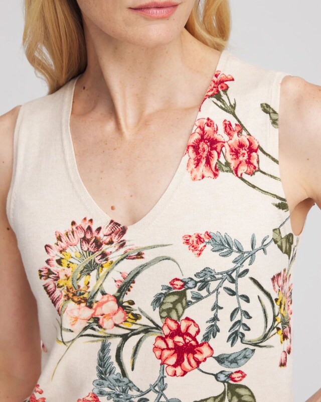 Ella Printed Sweater Tank - image 4